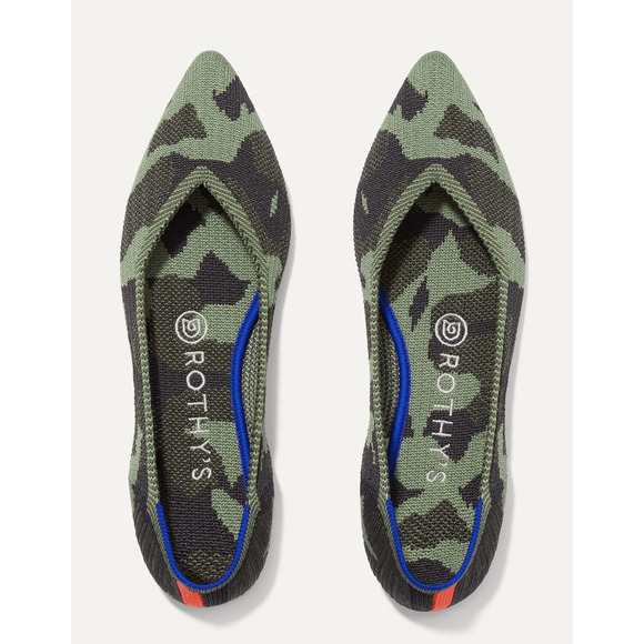 Rothy’sThe Point Green Camo Flats - Picture 10 of 10